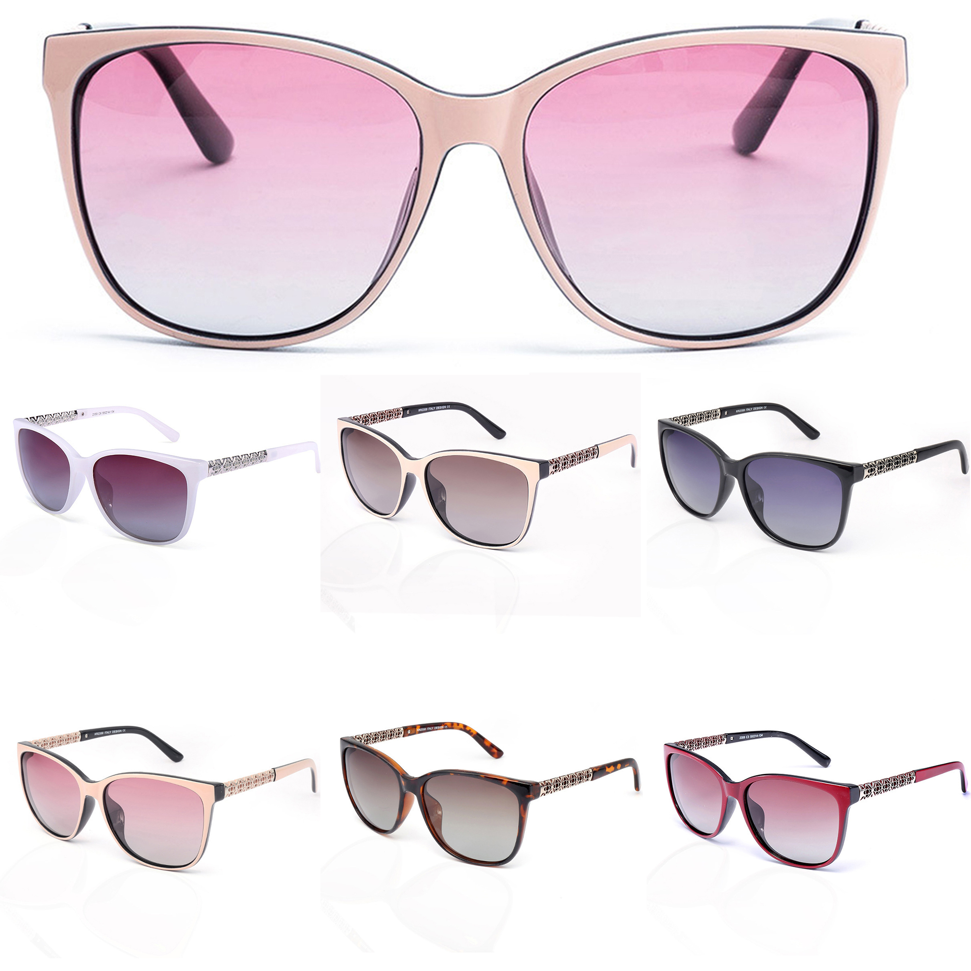 Lunettes de soleil polarisées pour femmes et hommes, à la mode, œil de chat, UV400, pour voyage, Shopping, fête en plein air