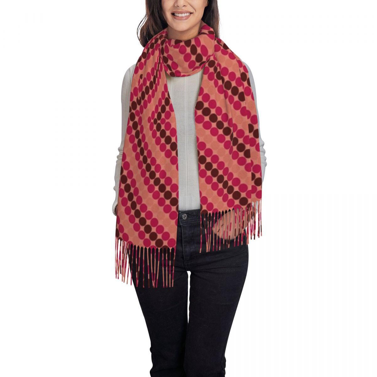 Sou Hiyori japon Anime Shin Tsukimi YTTD écharpe gland foulards femmes doux chaud châles et enveloppes longue automne hiver châle enveloppement