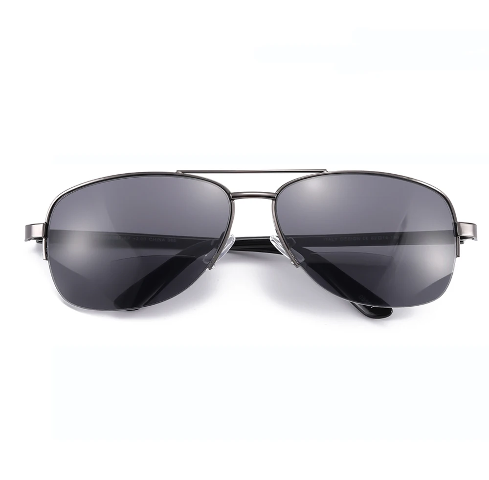 Pilot-Lunettes de soleil à double pont pour hommes et femmes, lunettes de lecture, rétro, mode, extérieur, verres presbyoïques, anti-UV, anti-Blu Ray, 1, 2, 3 à 4