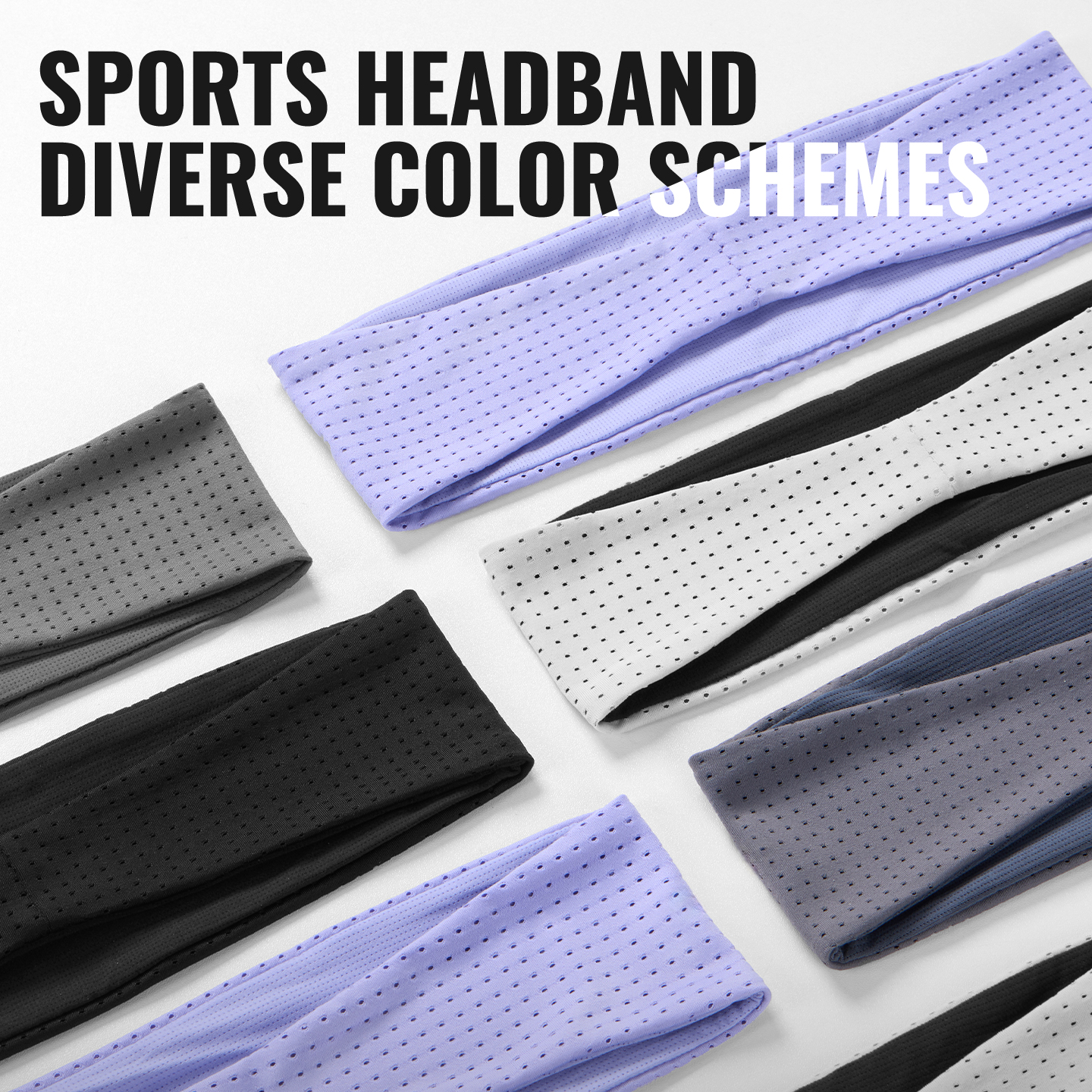 WRELS Bandeaux de sport légers et portables, ultra-fins, élastiques, pour hommes et femmes, pour l'entraînement, le jogging, le yoga, le tennis, la gym