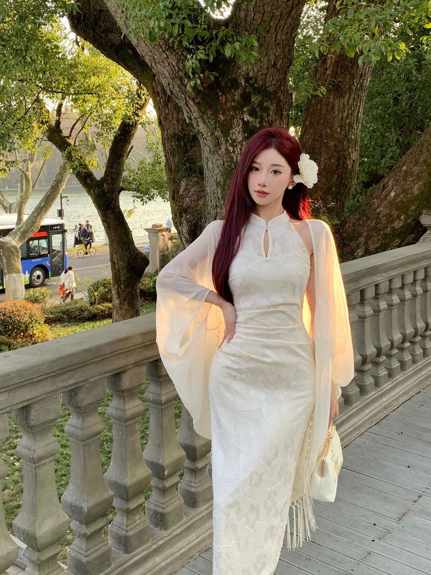 Robe Qipao orientale à col licou pour femme, tenue de soirée fendue, Niche de Style chinois, Sexy, élégante, améliorée, Cheongsam, mode fête, été