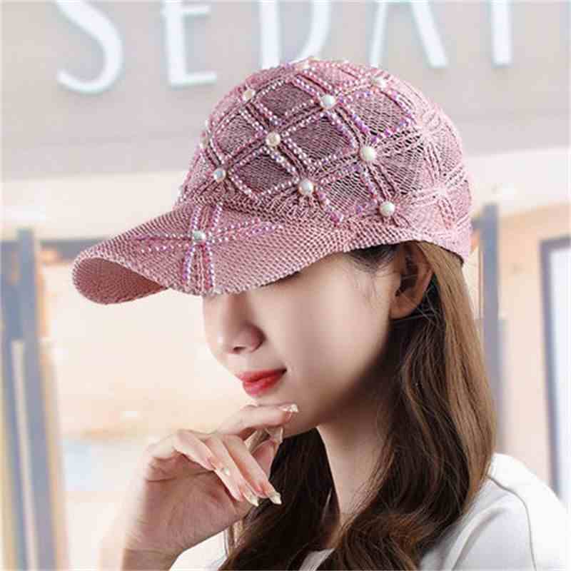 Casquette de Baseball d'été pour femmes, chapeau de soleil de Protection UV, chapeau de paille réglable pour la plage en plein air, crème solaire décontractée de couleur unie