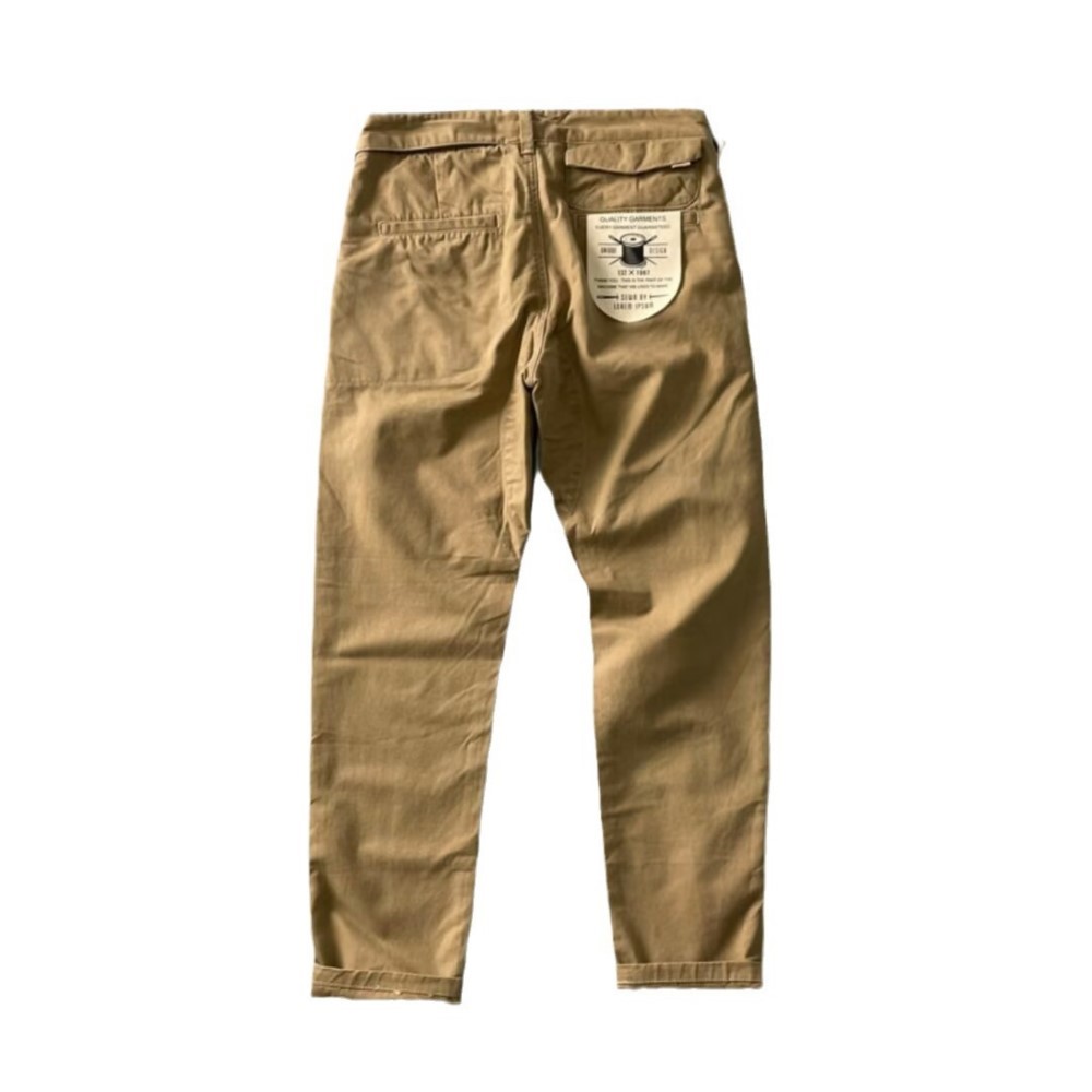 Pantalon cargo robuste en pur coton de style américain pour homme, anti-salissure, anti-usure, coupe droite décontractée
