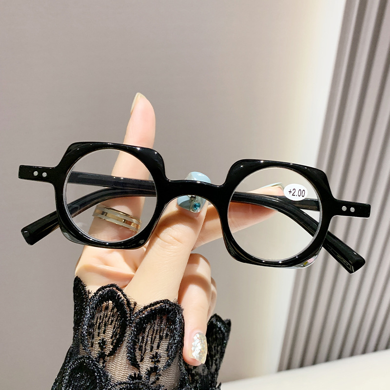 Montures de lunettes irrégulières à la mode pour hommes et femmes, pour personnes d'âge moyen et âgées, lunettes de lecture personnalisées