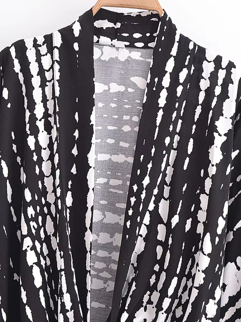 Kimono à manches chauve-souris pour femme, robe courte, style bohème, vêtement de plage
