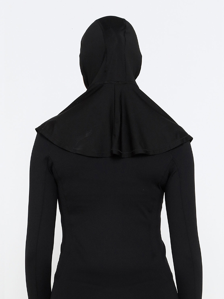Foulard instantané musulman pour femme, foulard qui peut être porté avec des écouteurs, respirant, confortable, sportif ﻿