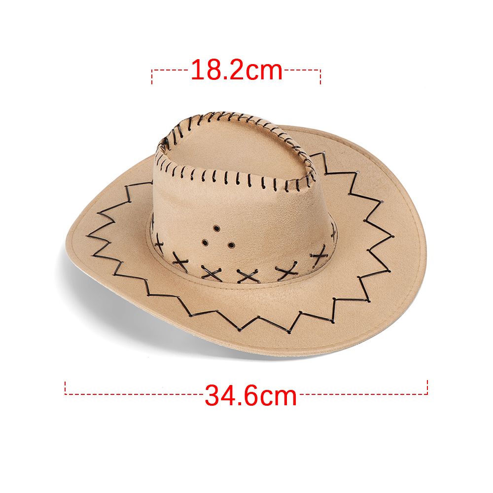 Chapeau de Cowboy en Daim pour Homme et Femme, Casquette Unisexe en Polyester, Nouvelle Collection