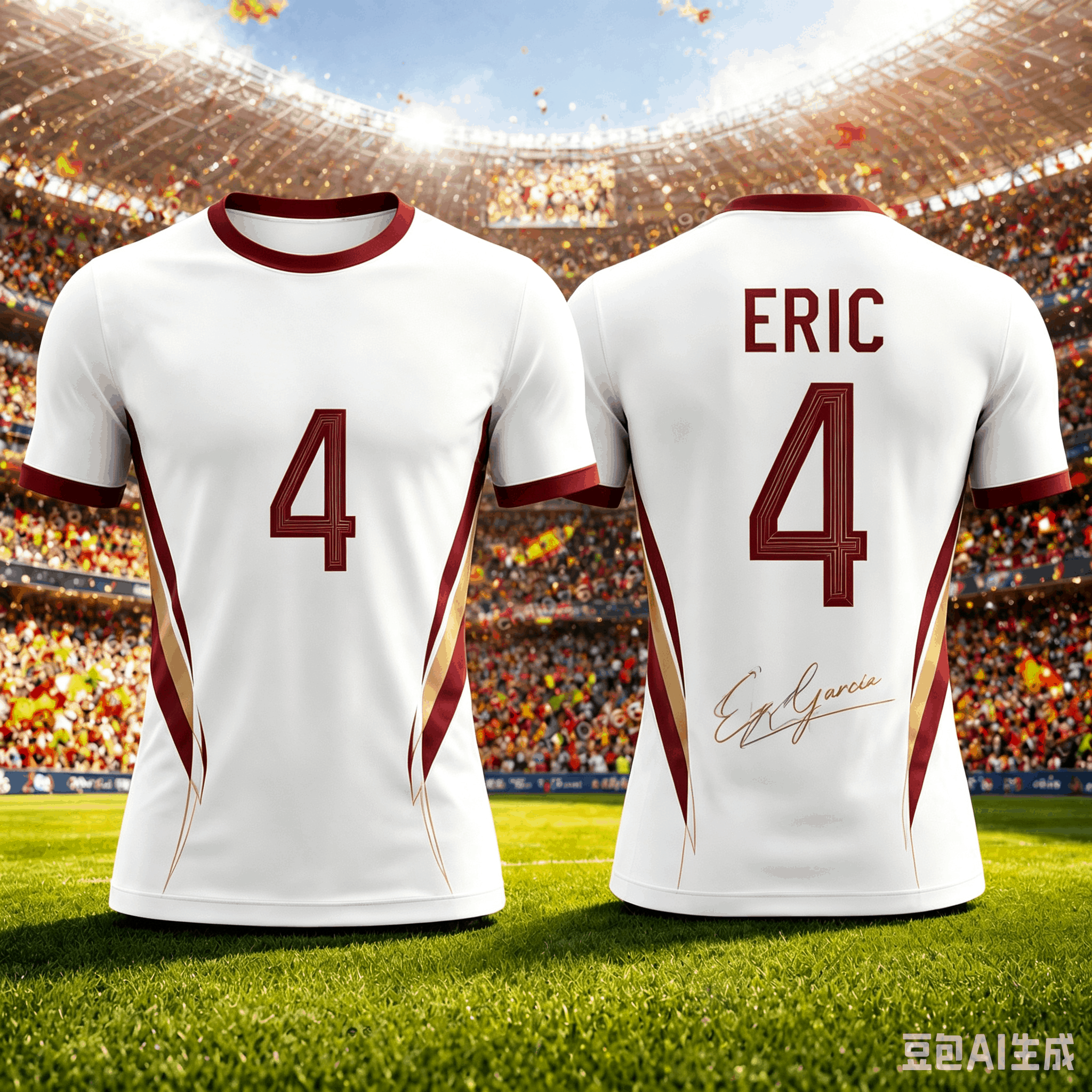 Nouveau maillot de football édition spéciale Espagne 2026 blanc pour enfants et adultes, séchage rapide, respirant, sport décontracté, cadeau pour les fans