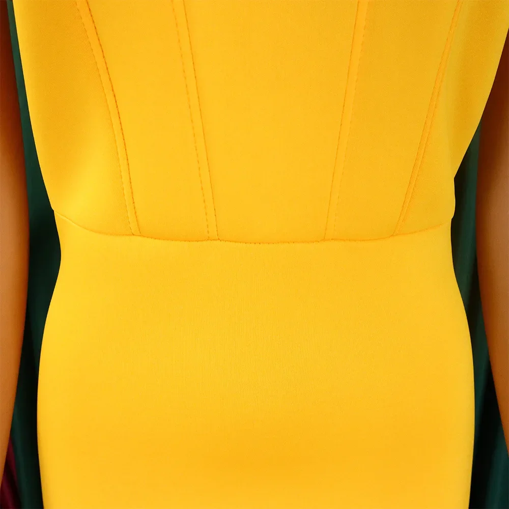 Robe sirène à manches courtes pour femmes, robe longue élégante, longueur au sol, robe de soirée d'anniversaire féminine, robe de luxe