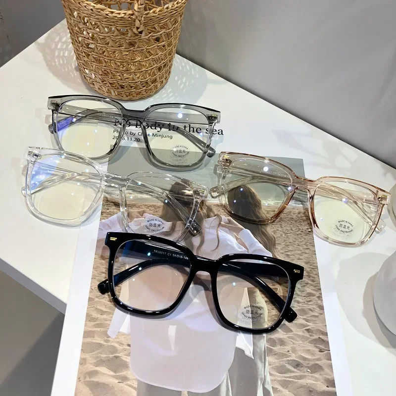 Lunettes anti-lumière bleue pour hommes et femmes, lunettes optiques noires, lunettes d'ordinateur, lunettes