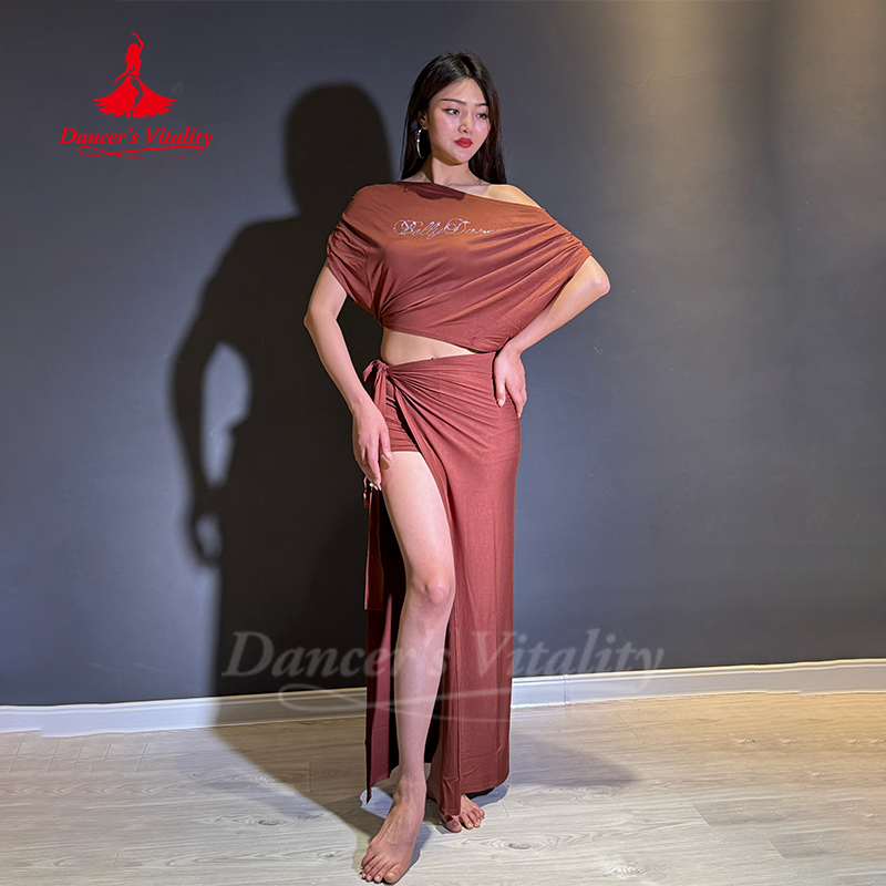 Ensemble de vêtements d'entraînement de danse du ventre pour femmes, combinaison Modal douce et confortable pour adultes, vêtements d'entraînement de danse orientale