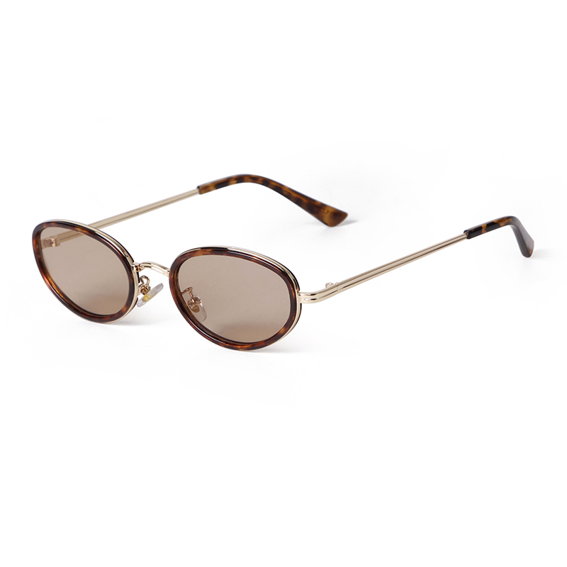 Vintage lunettes De soleil ovales femmes hommes marque Design métal écaille De tortue cadre voyage en plein air nuances rondes lunettes De soleil Gafas De Sol UV