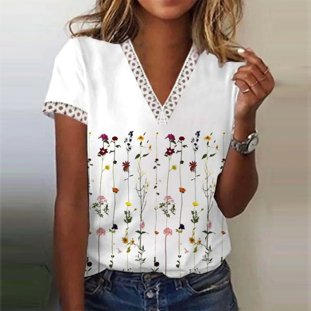 T-Shirts d'été pour femmes, décontractés, amples, manches courtes, hauts élégants à la mode