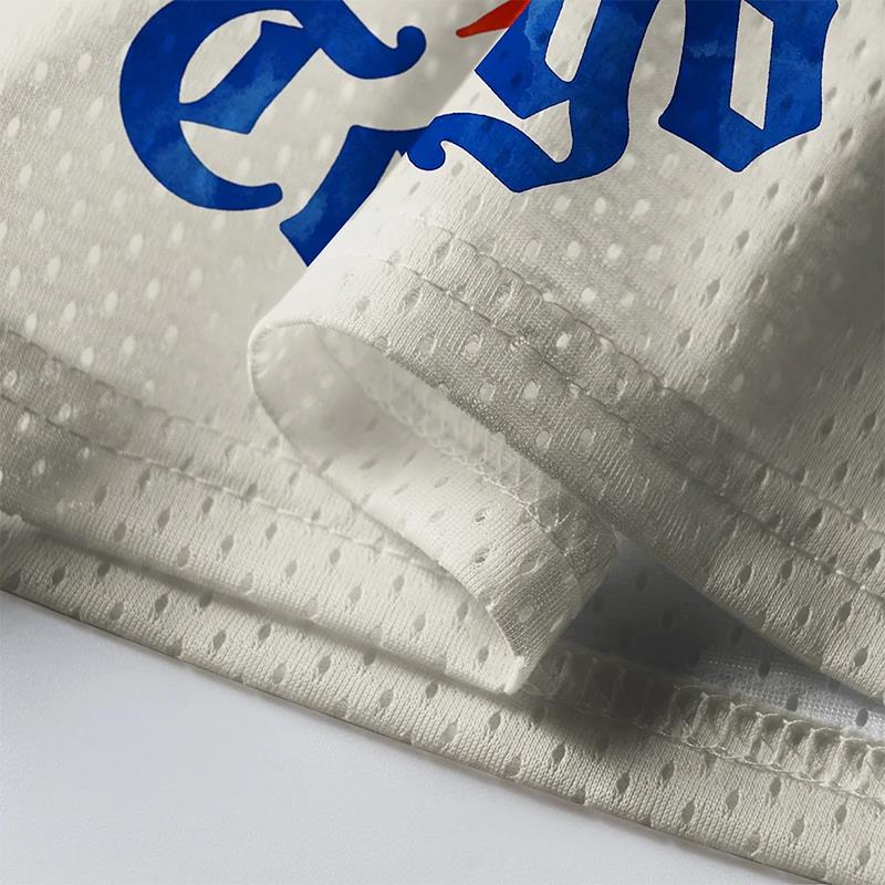 Nouveau T-shirt de sport à manches courtes 2026, T-shirt à manches courtes col en V, Maillot de sport tendance imprimé 3D à séchage rapide en maille respirante