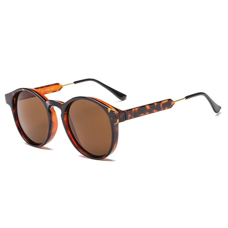 Lunettes de soleil rondes rétro pour hommes et femmes, design de marque, transparentes, UV400, 2023