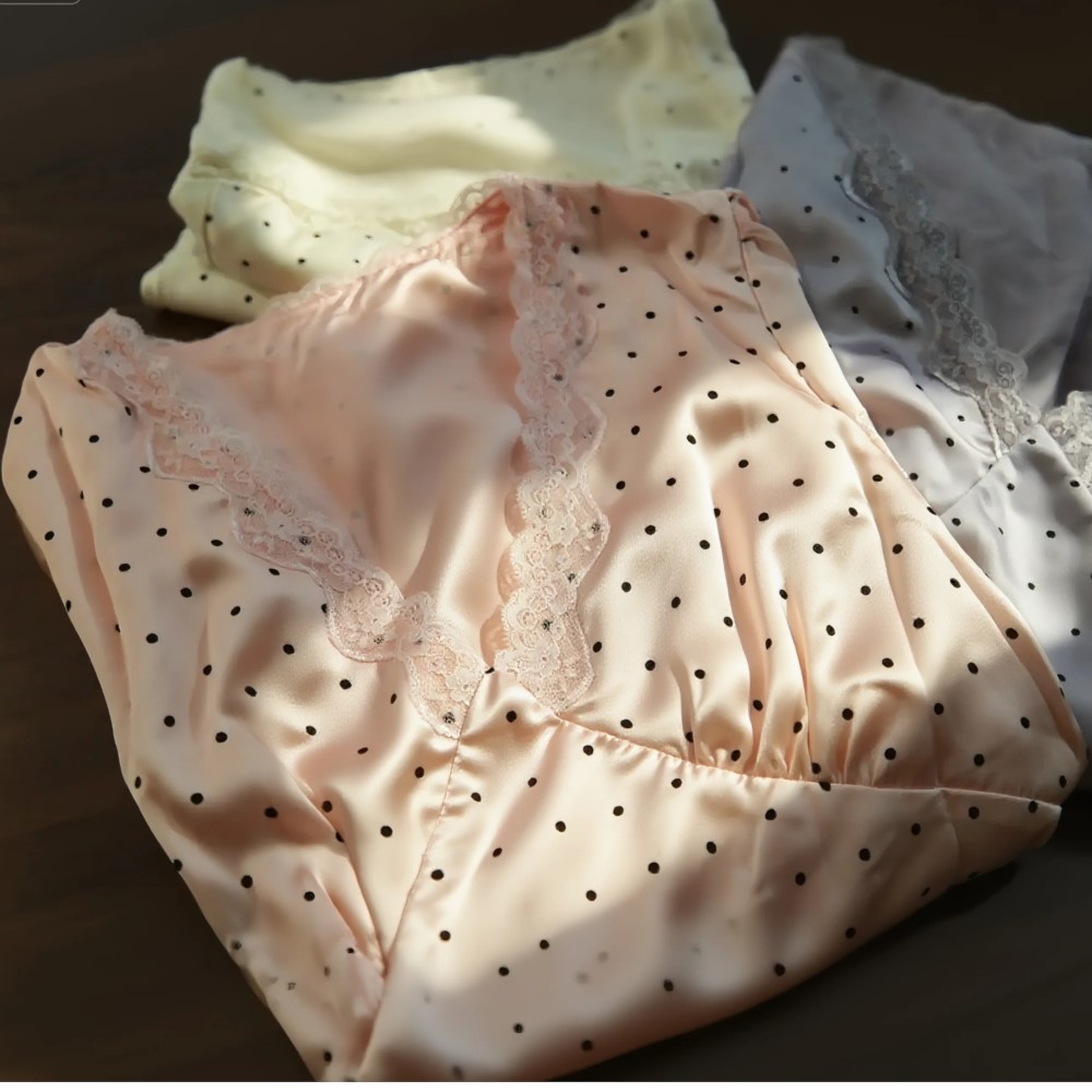 Robe MIDI en dentelle pour femmes, col en v, manches courtes, soirée, imprimé à pois violets, été, 2025