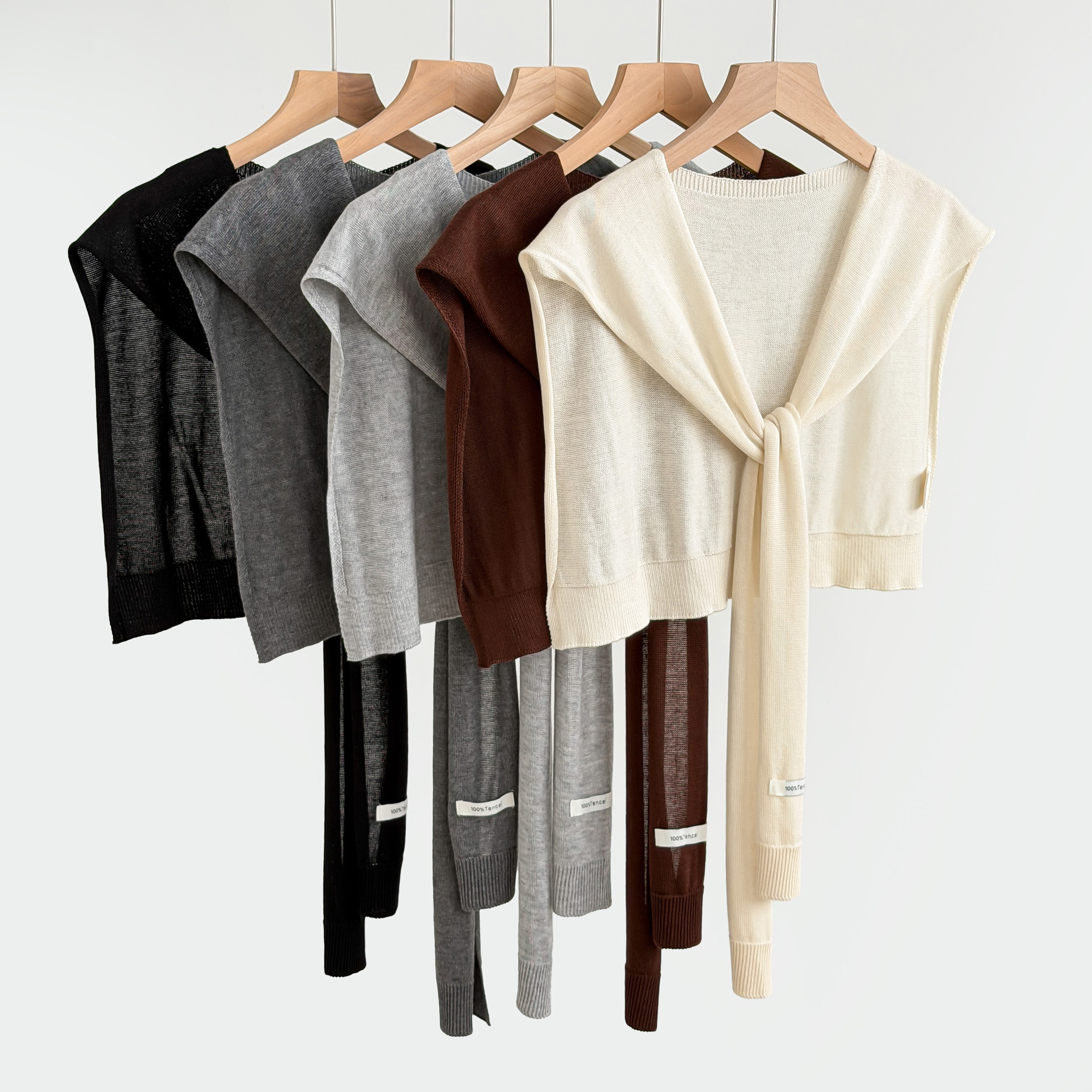 1 pièce de petit châle tricoté de couleur unie pour femme, cache-épaules tricoté, accessoire polyvalent pour superposition, idéal printemps-automne, pièce décorative haut de gamme