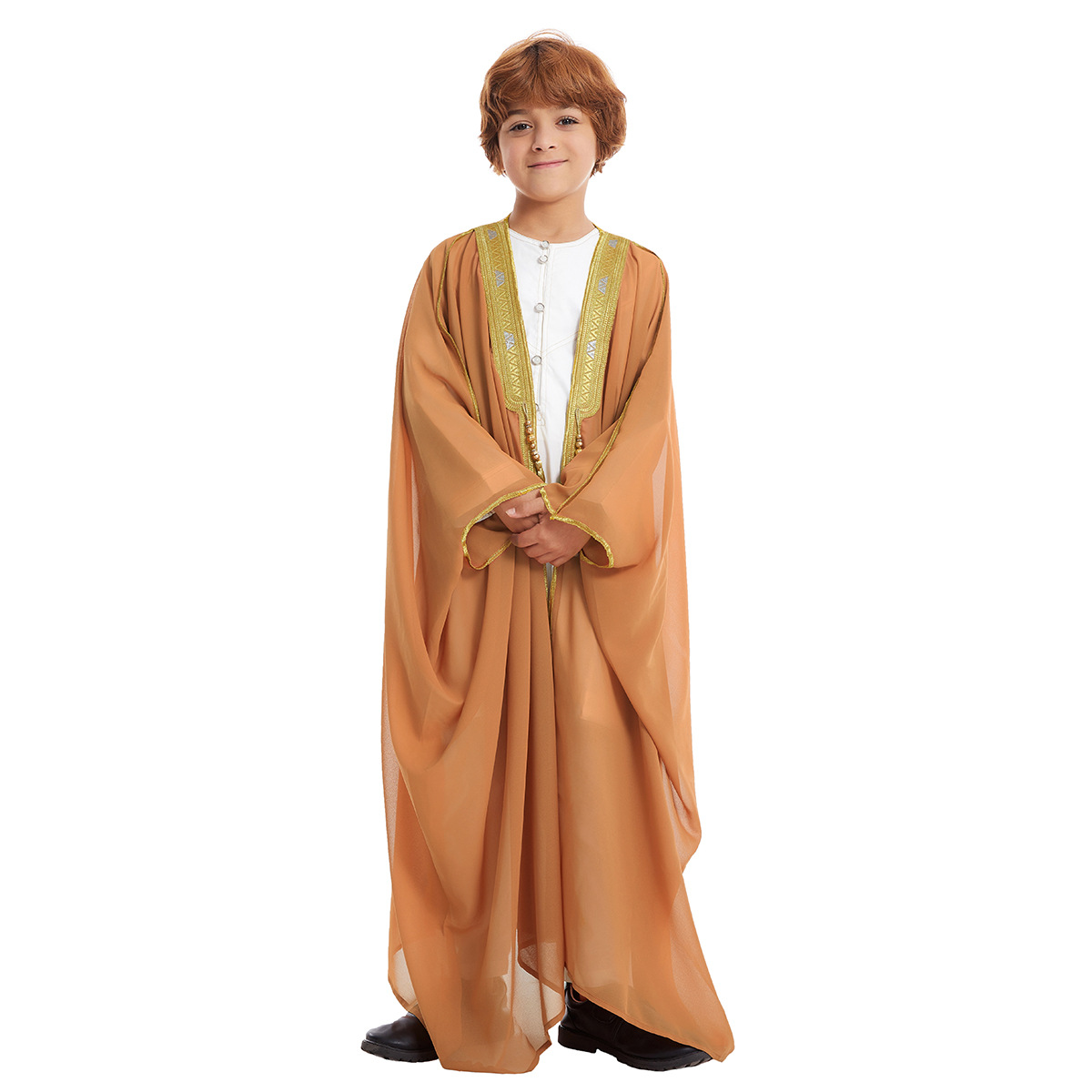 Eid musulman garçons Robe Dishdasha enfants ouvert Abaya prière caftan Ramadan maroc Jubba modeste islamique dubaï saoudien Abayas Thobe
