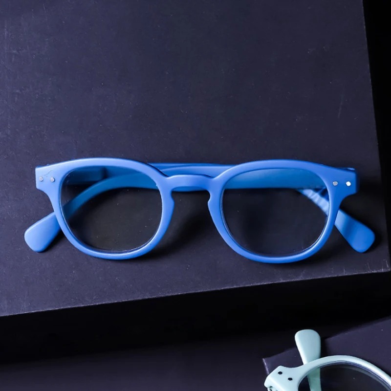 Lunettes de lecture rondes pour hommes et femmes, avec charnière à ressort, grande monture ronde, presbytie, hypermétropie