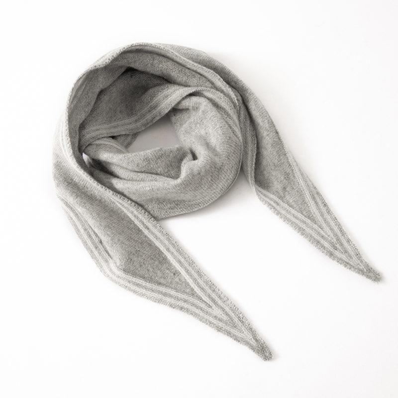 Écharpe triangulaire en cachemire 100% doux et confortable pour femmes, nouveau style, châle triangulaire pour femmes