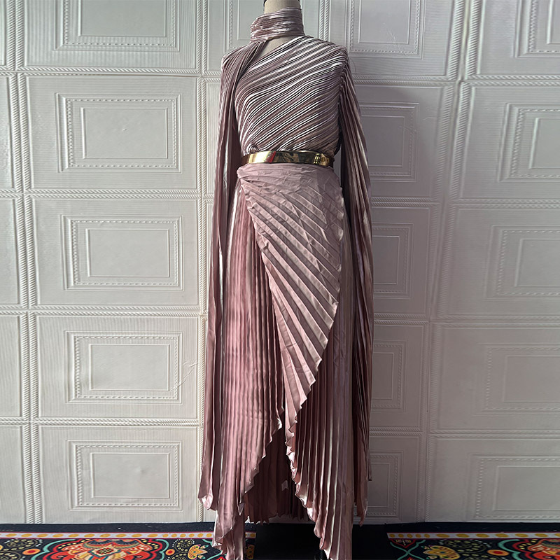 Robes pour femmes tempérament mode 2025 automne nouveau manches chauve-souris châle fendu élégant fête robes soirée longue robe