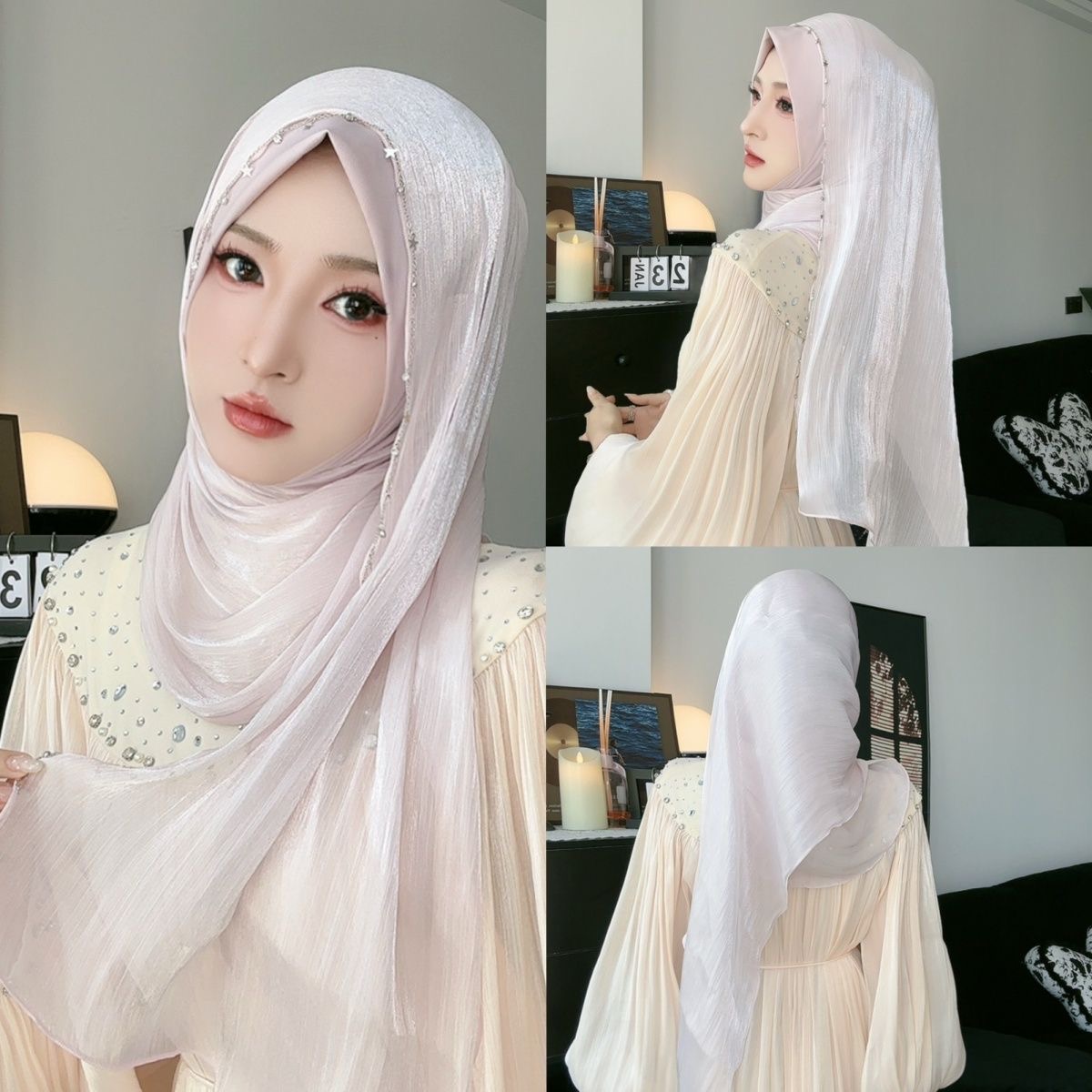 Hijab musulman islamique, nouveau design, foulards Shayla pour femmes arabes