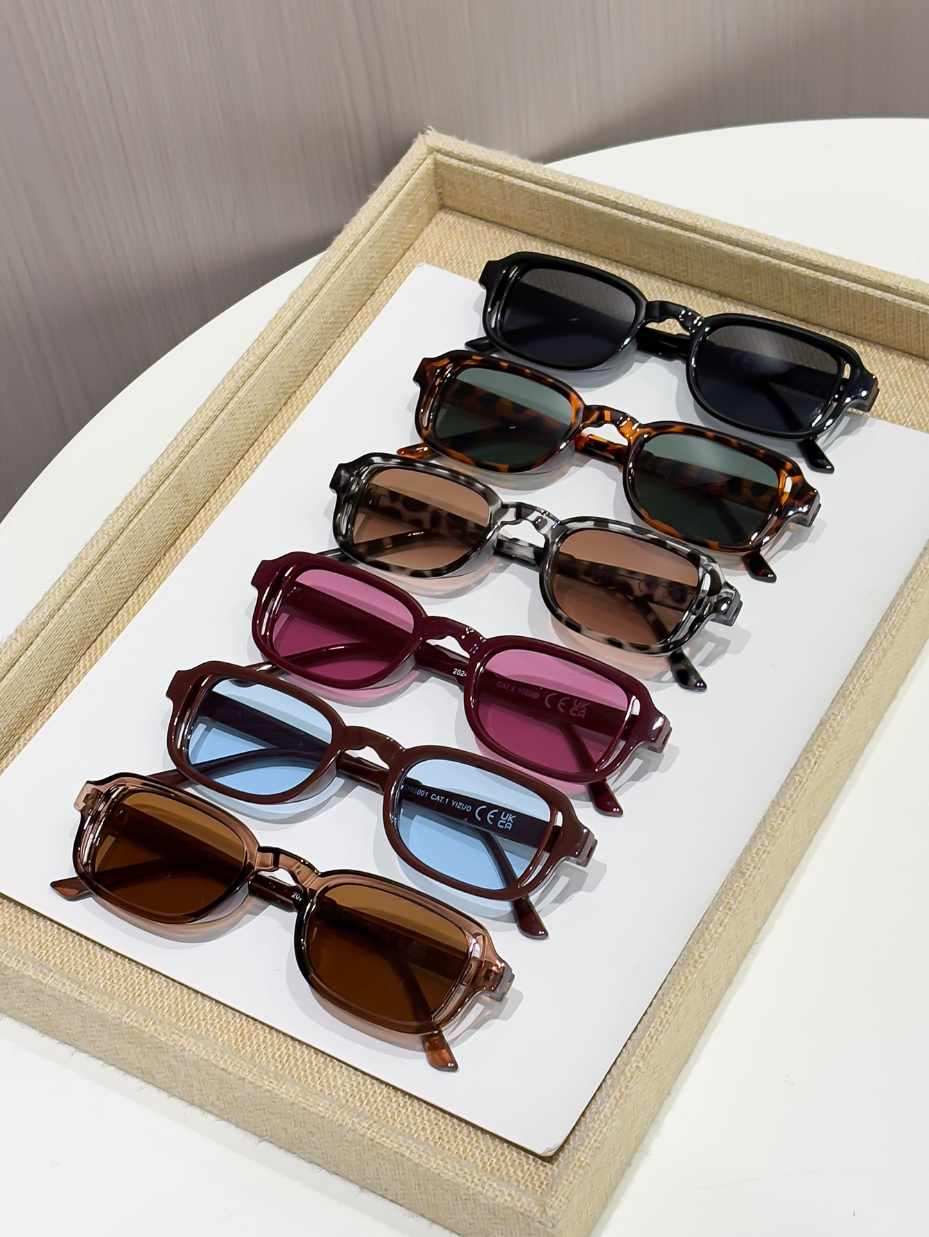 6 paires de lunettes de soleil classiques et élégantes pour femmes, design exquis et populaire pour la conduite estivale, la pêche, les activités de plein air et les voyages