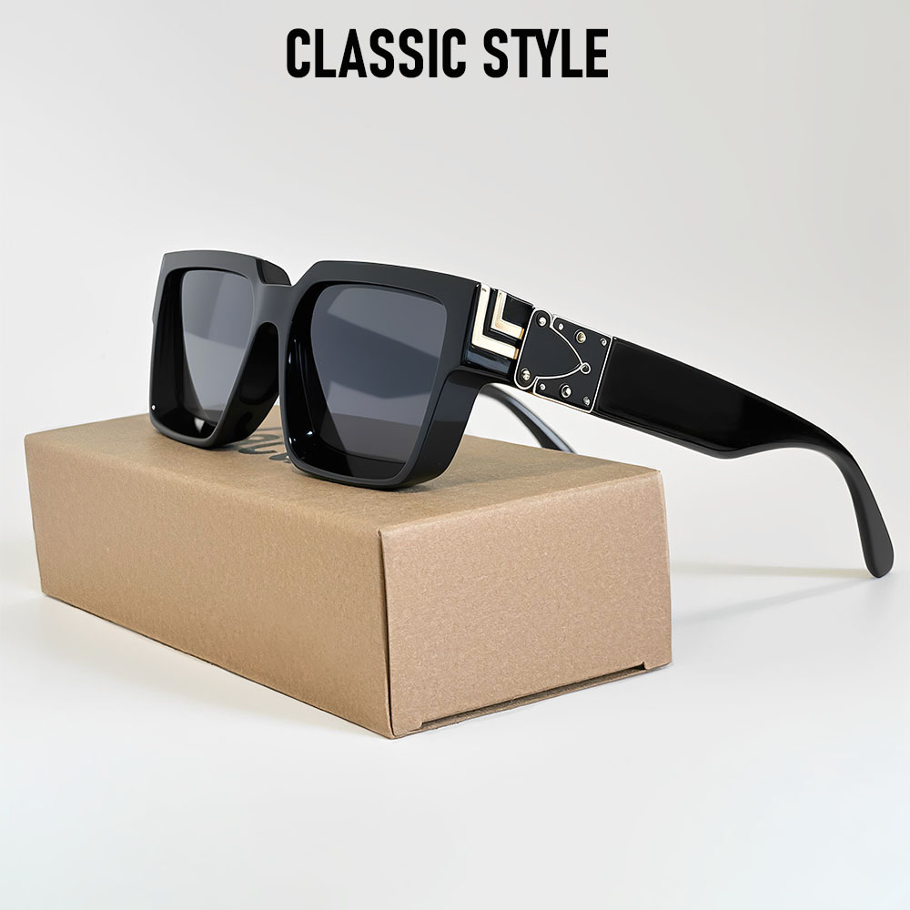 Lunettes de soleil carrées de marque, style vintage rétro, pour hommes et femmes, monture épaisse, lunettes de mode, dropshipping, Gafas De Sol