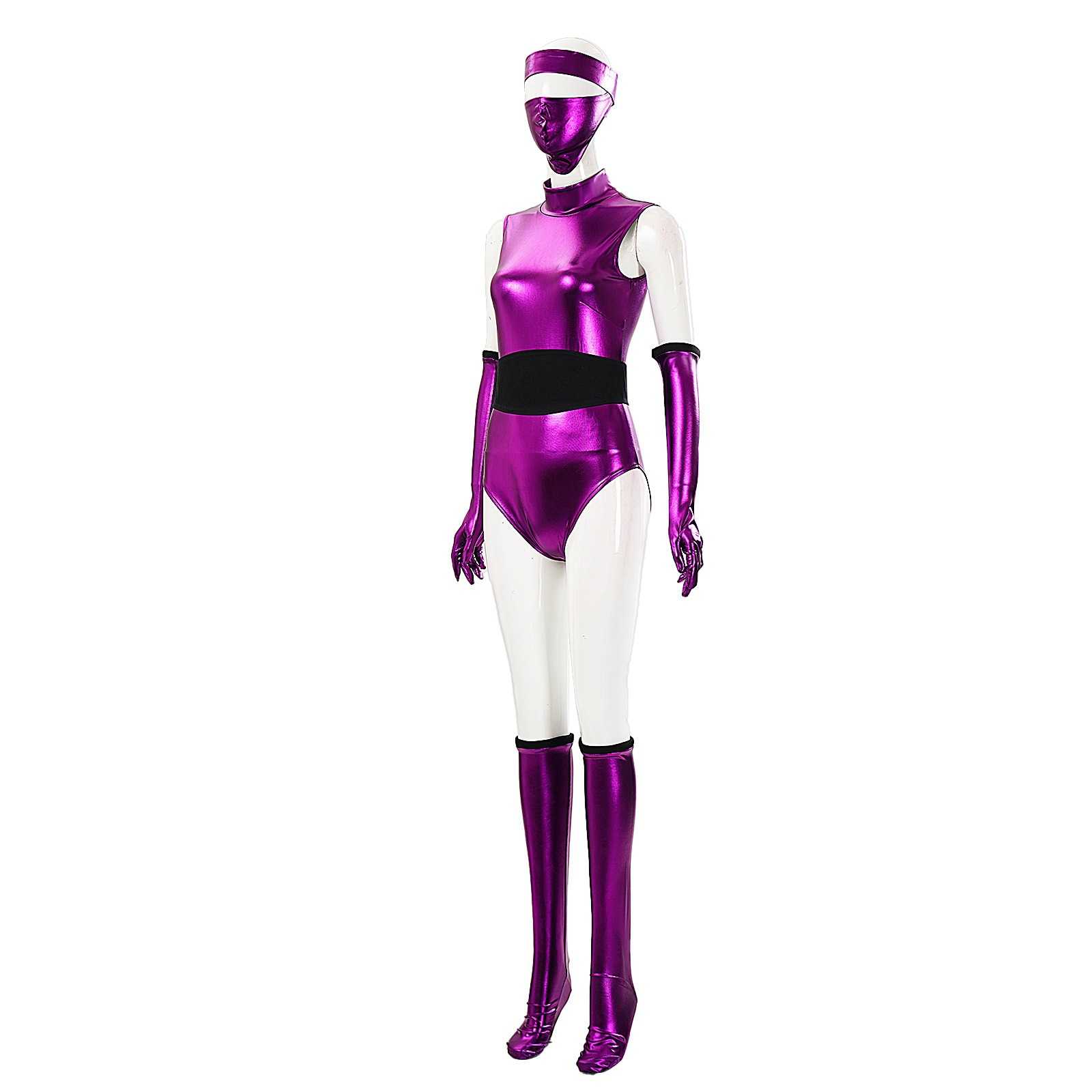Costume de cosplay Game Mortal Mileena Komba, combinaison violette, haut, short, masque, ensemble complet pour femmes, Halloween, carnaval, fête