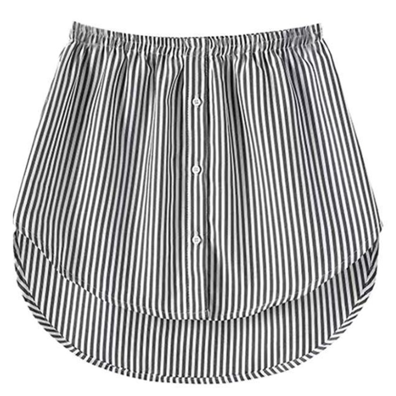 Fausse chemise noire pour femme, pull à ourlet, style coréen décontracté, jupe astronomique, printemps