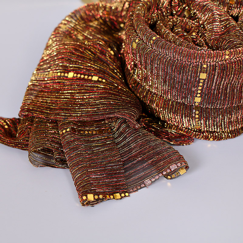 Écharpe fine à paillettes pour femmes, châle élastique léger et élégant, à la mode, paillettes scintillantes, châles de fête, 180x65cm, été
