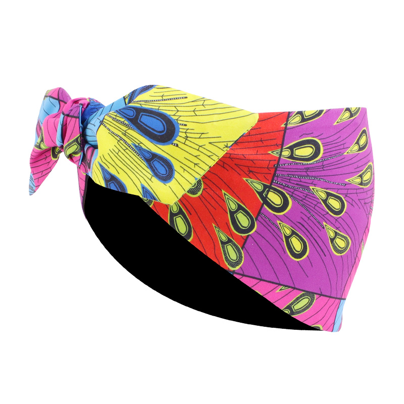 Nouveau bandeau imprimé africain pour femmes élastique sport Yoga bandeau pour tresses bouclés filles Salon maquillage bandeau Turban chapeaux