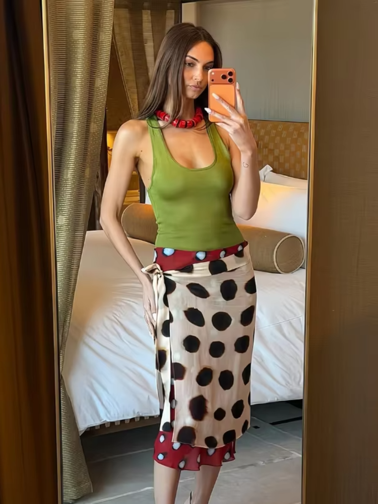 Robe longue tendance à imprimé animal, col en V, froncée, avec cordon de serrage, sexy, pour femme, tenue de plage, vacances, style rétro, soirée d'été