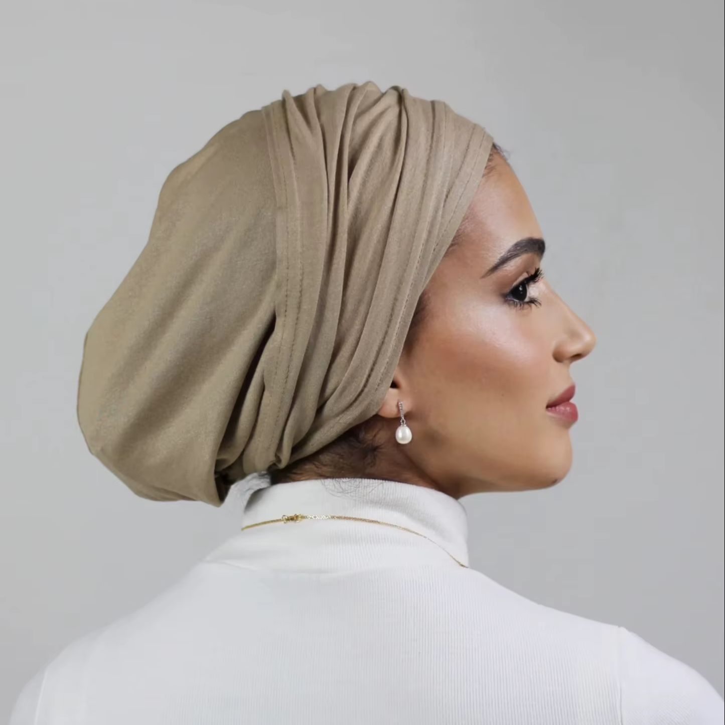 Bonnet Hijab Instantané en Coton Modal Uni pour Femmes Musulmanes – Sous-Hijab Facile à Enfiler, Turban, Bandana, Chapeau, Bandeau en Coton Modal