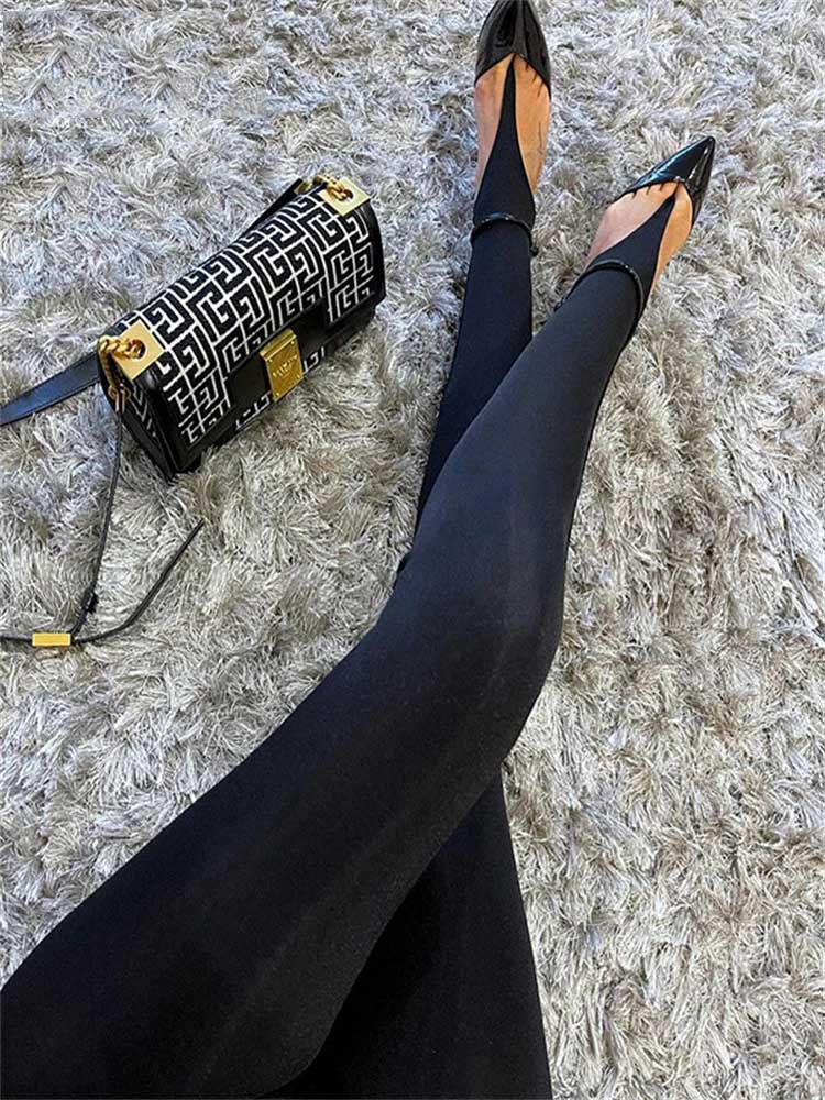 Mode coréenne taille haute noir maigre Y2K femmes pantalon paillettes décontracté Club Leggings longs 2025