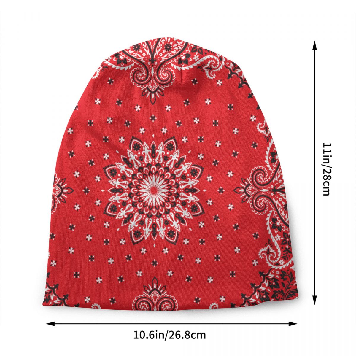 Bandana cachemire de style bohème ethnique personnalisé pour adultes, bonnets Skullies, casquettes Streetwear, chapeau chaud ogo, chapeaux unisexes, hiver