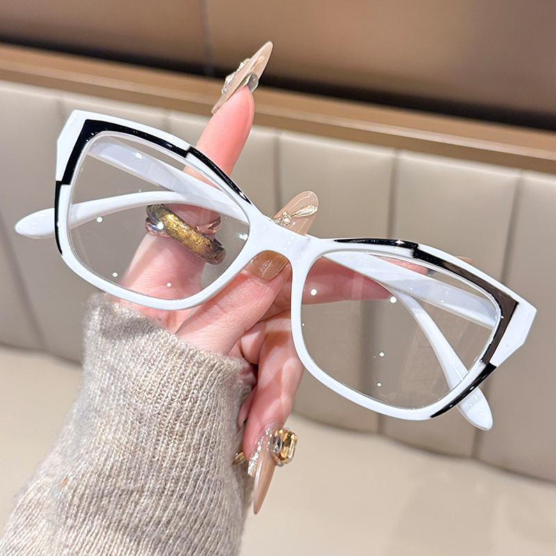 Lunettes de lecture élégantes pour femmes - Design color block tendance, anti-lumière bleue, puissance de 1,0 à 4,0