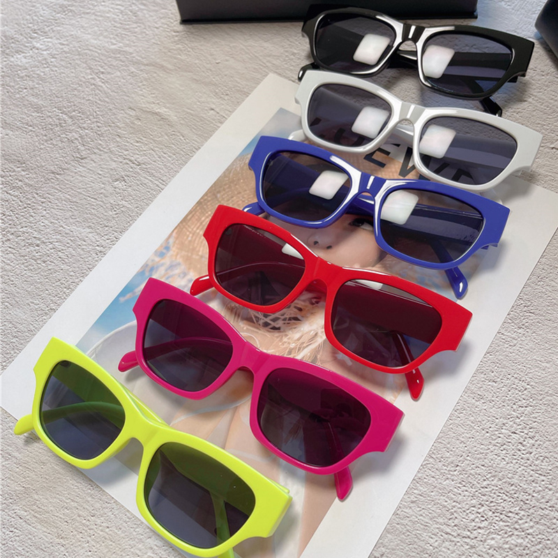 Lunettes de soleil œil de chat pour femmes, lunettes de soleil carrées colorées, lunettes rétro, lunettes sexy, lunettes de créateur de luxe, marque de mode