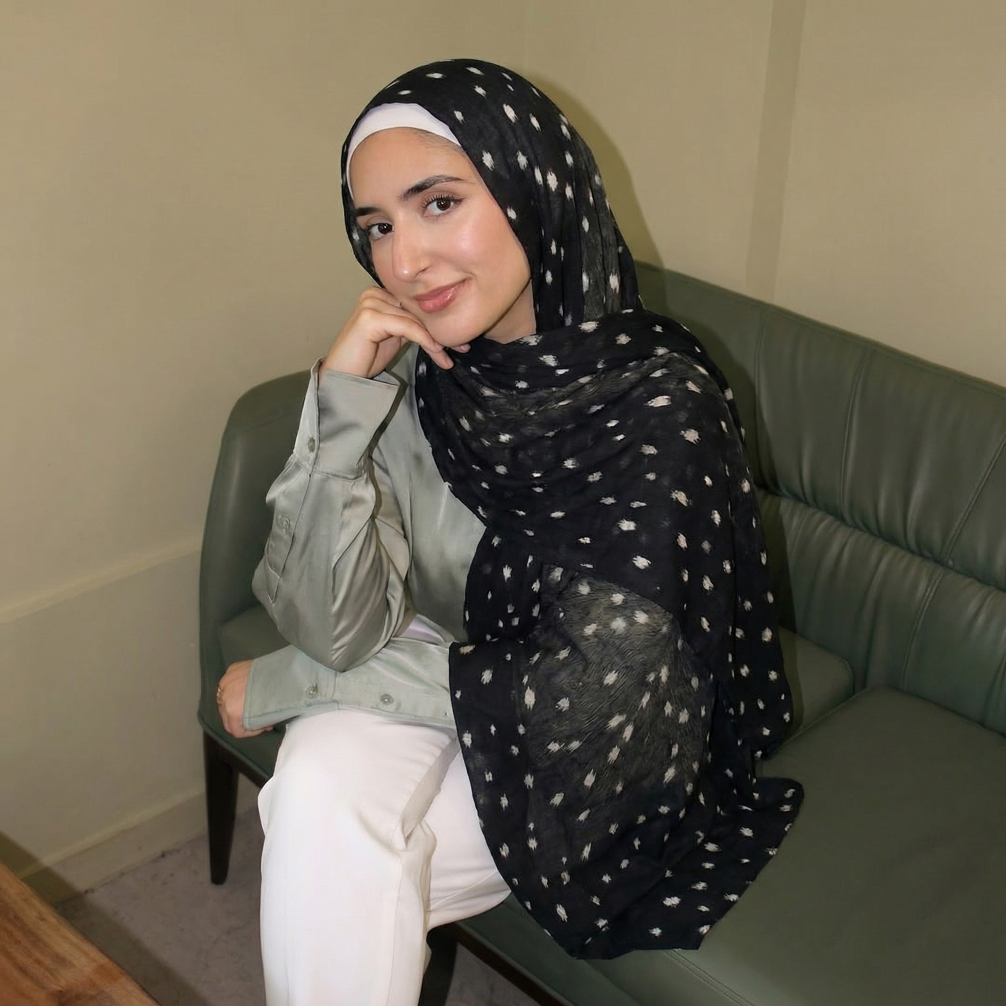 Foulard Hijab Musulman à Imprimé Cerf, Doux et Léger, Bandana, Voile de Prière Islamique, Écharpe Quotidienne pour le Cou, Accessoire