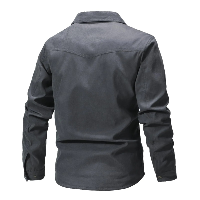 Harajuku – vestes pour hommes, chemise doublée de flanelle, manteau décontracté, bouton-pression, surchemise, Style Cowboy occidental, haute qualité, automne hiver