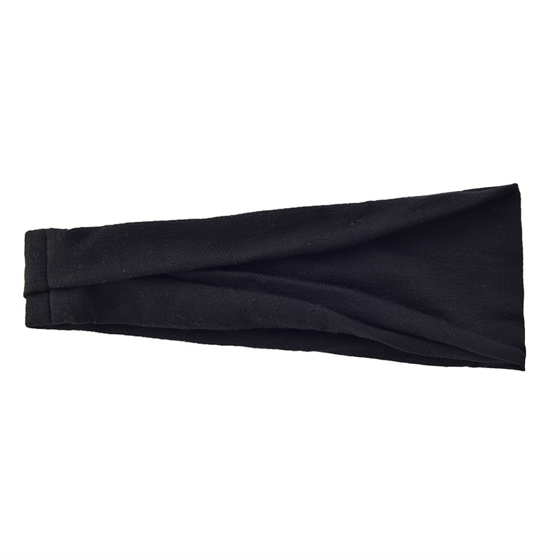 6 pièces femmes bandeau solide torsion coton large Turban noué bandeau filles bandeau mode cheveux accessoires en gros