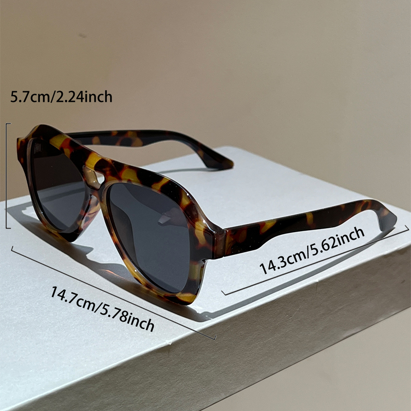 Lunettes de soleil vintage style pilote pour hommes et femmes, couleur unie, pour l'extérieur, avec double pont, décontractées, nouvelle collection
