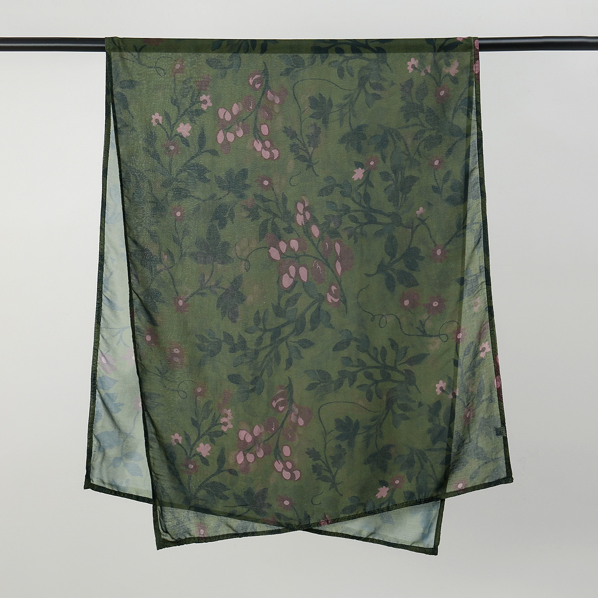 Nouveau Foulard Hijab en Coton Imprimé Tendance pour Femme, Châle Long Effet Aquarelle, Voile de Tête pour Ramadan et Aïd 180*70cm