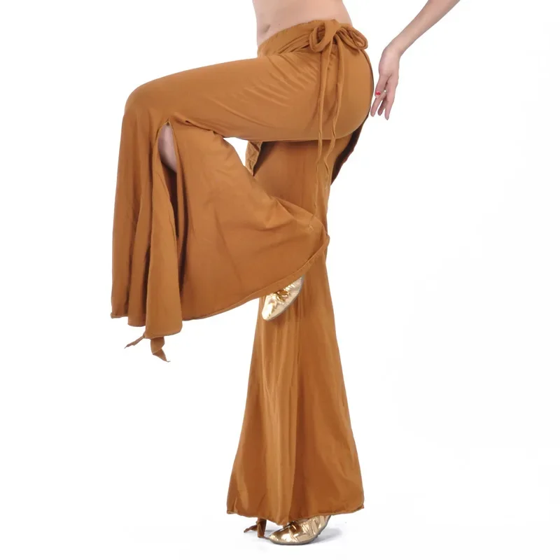 Pantalon de danse du ventre Tribal pour femmes, sarouel de danse du ventre, pantalon à ouverture latérale pour adultes, Costume d'entraînement de danse
