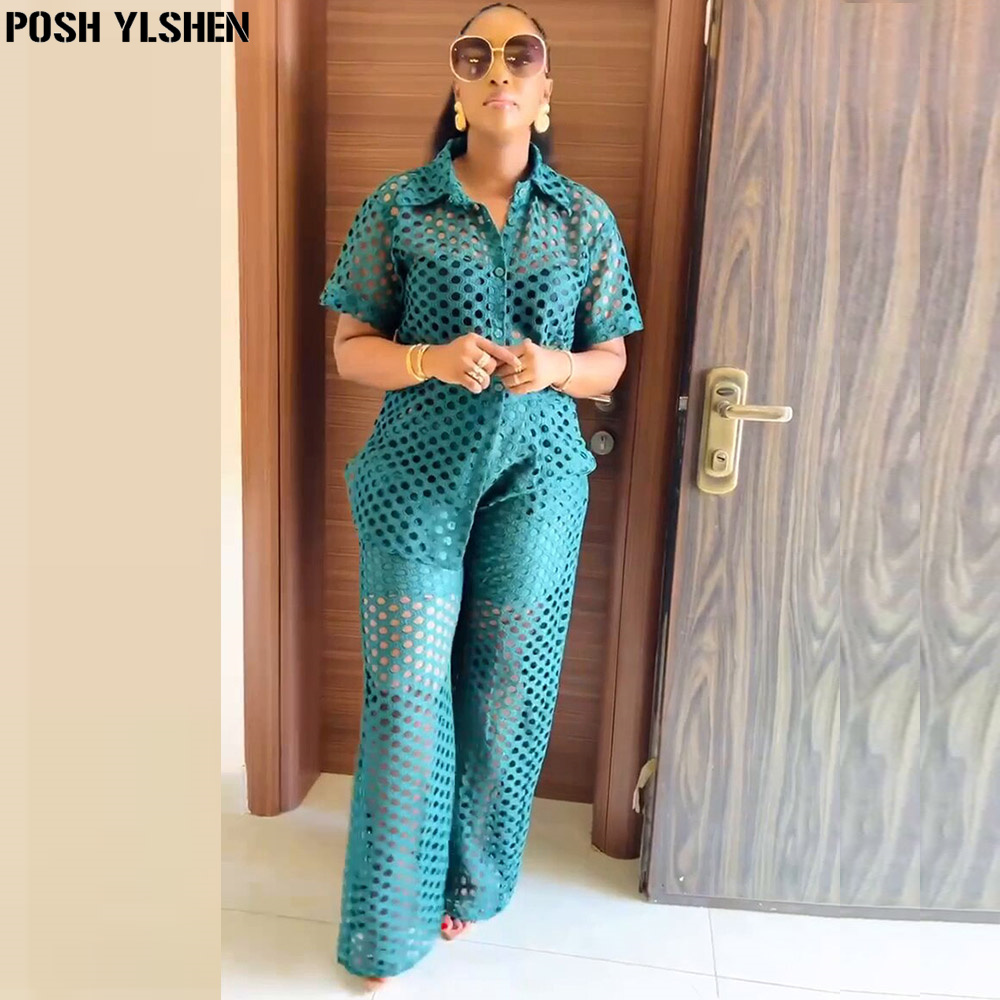 Deux ensembles de pantalons 2 pièces pour femmes, vêtements d'été, robes africaines pour femmes, ensemble assorti sexy, vêtements africains pour dames, nouvelle collection 2025
