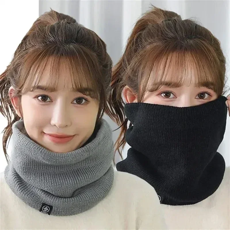 Écharpe de sport tricotée pour hommes et femmes, cache-visage doux, à la mode, pour patinage d'hiver, course à pied, randonnée, col épais résistant au froid