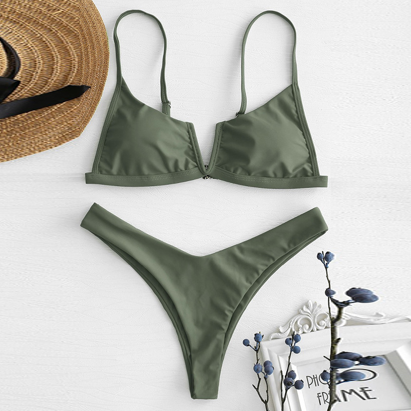 Nouveaux maillots de bain sexy : Bikinis bandeau, maillots de bain à col en V, maillots de bain push-up, ensembles de bikinis brésiliens pour femme, maillots de bain Biquini
