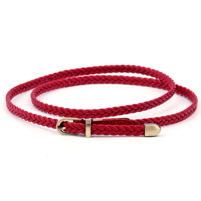 Ceinture fine rétro décontractée pour femme, ceinture décorative pour robe, chemise, vêtements, ULà la taille, environnement strucillac sans poinçonnage