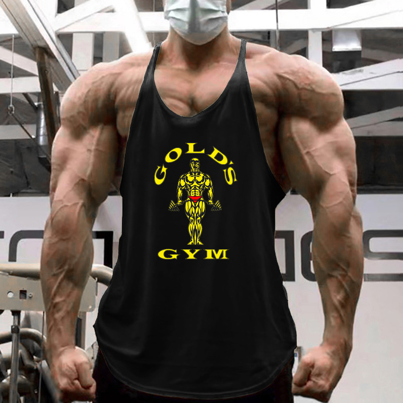 Débardeur d'entraînement coupe musculaire pour hommes, gilet d'entraînement transfrontalier, chemise sans manches respirante pour salle de sport, débardeur d'été évacuant la transpiration