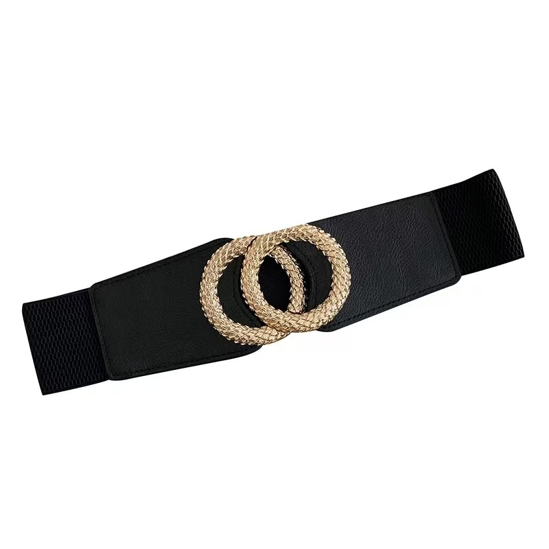 Ceinture décorative pour femmes, manteau en laine, pull, polyvalente, à la mode, nouvelle tendance, sans poinçonnage, ceinture élastique